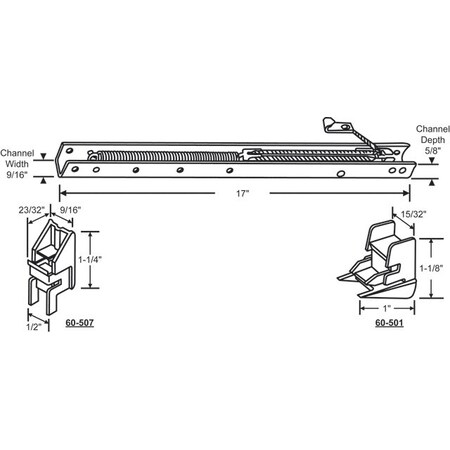 17in Window Channel Balance